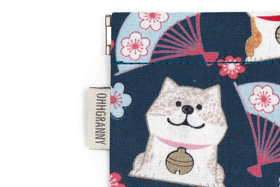 Sakura Inu Fan (Navy)