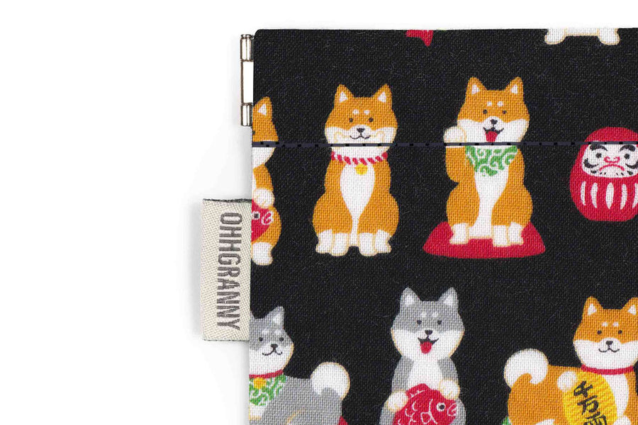 Daruma & Shiba (Black)