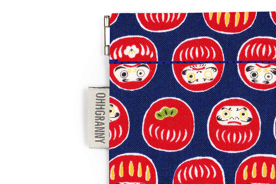 Daruma on Blue